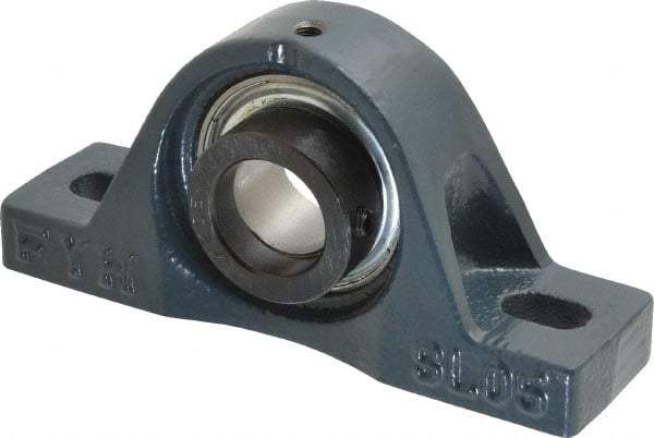 Value Collection - 5-1/2" OALBall Bearing Pillow Block - Cast Iron - All Tool & Supply