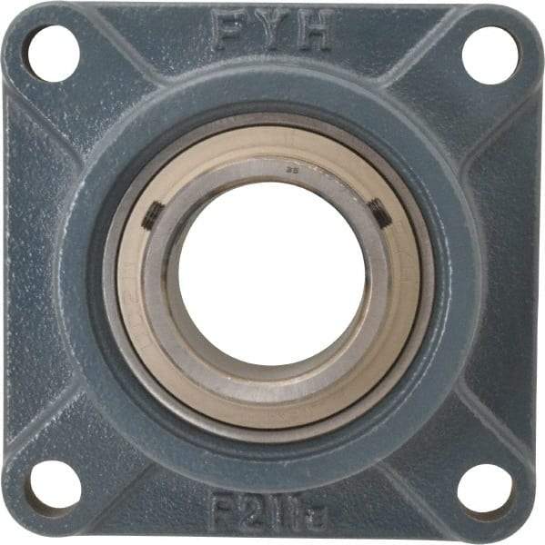 Value Collection - 6-3/8" OALBall Bearing Pillow Block - Cast Iron - All Tool & Supply