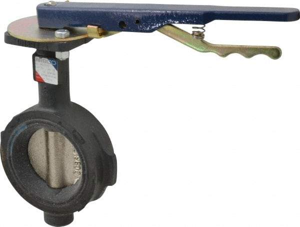 NIBCO - 3" Pipe, Wafer Butterfly Valve - Lever Handle, Ductile Iron Body, EPDM Seat, 250 WOG, Ductile Iron Disc, Stainless Steel Stem - All Tool & Supply