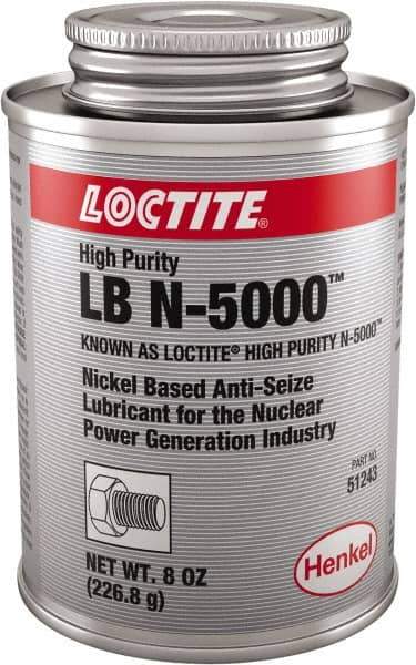 Loctite - 8 oz Brush Top High Purity Anti-Seize Lubricant - Nickel, 2,400°F - All Tool & Supply