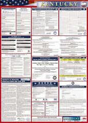 NMC - 24" Wide x 40" High Laminated Paper Labor Law Information Poster - Kentucky Jurisdiction, 0.03" Thick, English - All Tool & Supply