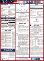 NMC - 24" Wide x 40" High Laminated Paper Labor Law Information Poster - Utah Jurisdiction, 0.03" Thick, English - All Tool & Supply