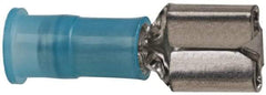 3M - 16 to 14 AWG, Nylon, Partially Insulated, Female Wire Disconnect - 1/4 Inch Wide Tab, Blue, RoHS 2011/65/EU Compliant - All Tool & Supply