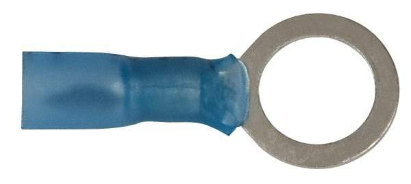 3M - 16-14 AWG Partially Insulated Crimp Connection Circular Ring Terminal - 3/8" Stud, Copper Contact - All Tool & Supply