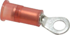 3M - 22-18 AWG Partially Insulated Crimp Connection Circular Ring Terminal - #6 Stud, Copper Contact - All Tool & Supply