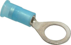 3M - 16-14 AWG Partially Insulated Crimp Connection Circular Ring Terminal - 5/16" Stud, Copper Contact - All Tool & Supply