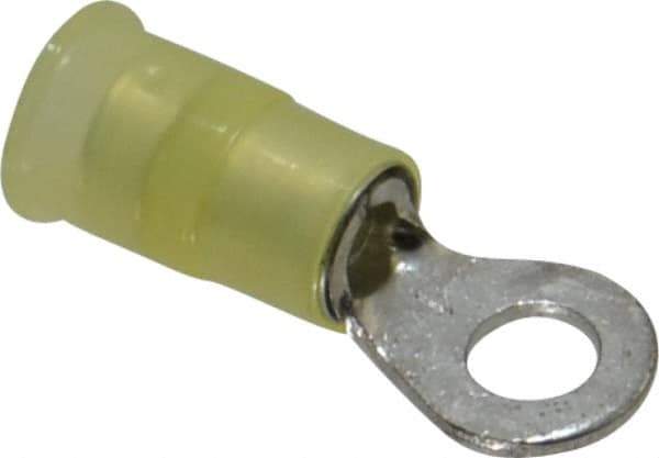 3M - 12-10 AWG Partially Insulated Crimp Connection Circular Ring Terminal - #10 Stud, Copper Contact - All Tool & Supply