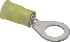 3M - 12-10 AWG Partially Insulated Crimp Connection Circular Ring Terminal - 5/16" Stud, Copper Contact - All Tool & Supply