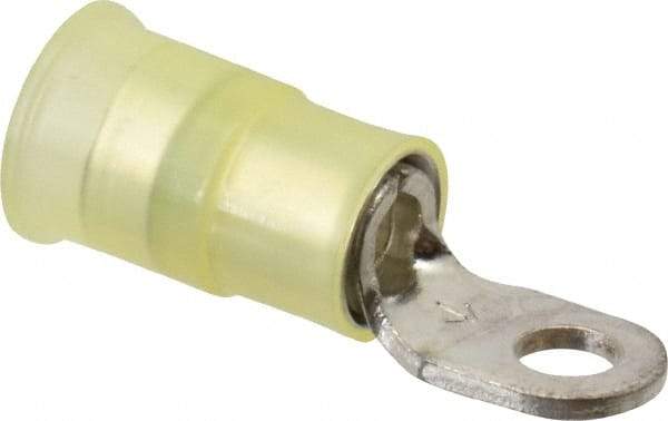 3M - 12-10 AWG Partially Insulated Crimp Connection Circular Ring Terminal - #6 Stud, Copper Contact - All Tool & Supply