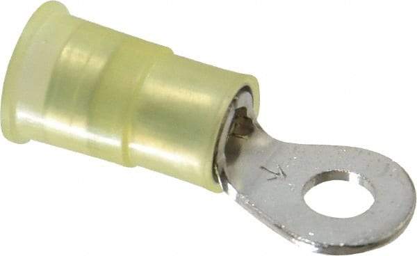 3M - 12-10 AWG Partially Insulated Crimp Connection Circular Ring Terminal - #8 Stud, Copper Contact - All Tool & Supply