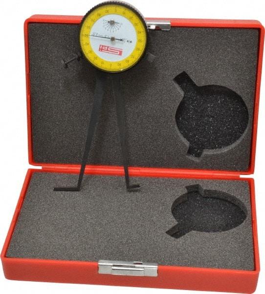 SPI - 1-1/2 to 2-1/2" Inside Dial Caliper Gage - 0.001" Graduation, 0.038mm Accuracy, 3-1/4" Leg Length, Ball Contact Points - All Tool & Supply