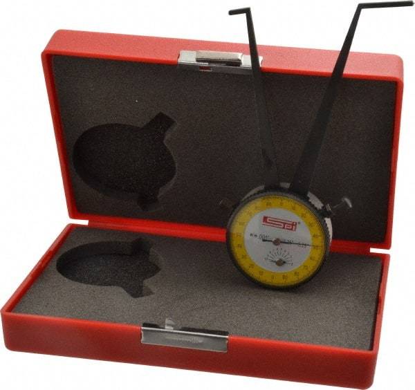 SPI - 2-1/4 to 3-1/4" Inside Dial Caliper Gage - 0.001" Graduation, 0.038mm Accuracy, 3-1/4" Leg Length, Ball Contact Points - All Tool & Supply