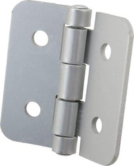 80/20 Inc. - 3" Long x 3" Wide x 1/8" Thick, Aluminum Door Hinge - Aluminum - All Tool & Supply