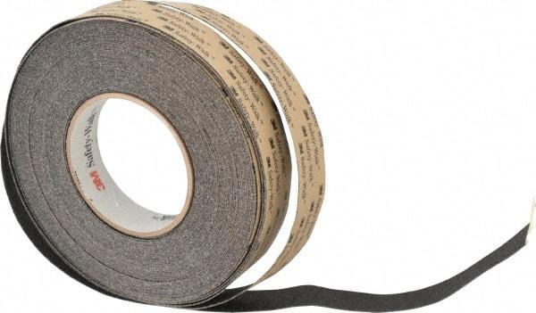 3M - Black Solid Color Anti-Slip Vinyl Tape - 1" Wide x 60' Long, Heavy/High Traffic - All Tool & Supply