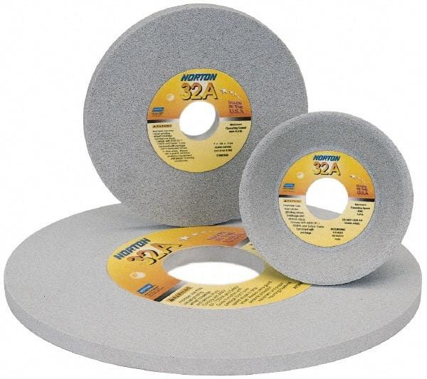 Norton - 20" Diam x 8" Hole x 3" Thick, I Hardness, 46 Grit Surface Grinding Wheel - Aluminum Oxide, Type 7, Coarse Grade, Vitrified Bond, Two-Side Recess - All Tool & Supply