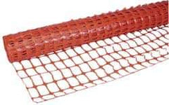 PRO-SAFE - 100' Long x 4' High, Orange Temporary Warning Barrier Fence - 3-1/2" x 2" Mesh - All Tool & Supply