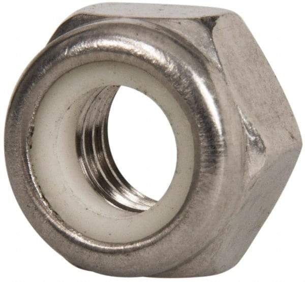 Value Collection - M2.5x0.45 Metric Coarse 18-8 & Austenitic Grade A2 Hex Lock Nut with Nylon Insert - 2.5mm High, Uncoated - All Tool & Supply