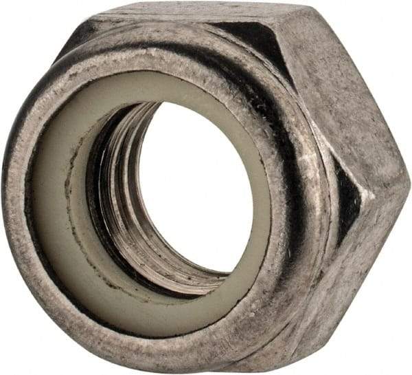 Value Collection - M14x2.00 Metric Coarse 18-8 & Austenitic Grade A2 Hex Lock Nut with Nylon Insert - 14mm High, Uncoated - All Tool & Supply