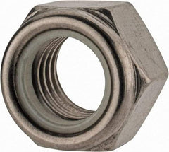 Value Collection - M18x2.50 Metric Coarse 18-8 & Austenitic Grade A2 Hex Lock Nut with Nylon Insert - 18.5mm High, Uncoated - All Tool & Supply