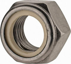 Value Collection - M20x2.50 Metric Coarse 18-8 & Austenitic Grade A2 Hex Lock Nut with Nylon Insert - 20mm High, Uncoated - All Tool & Supply