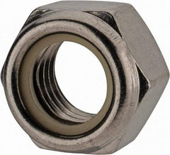 Value Collection - M24x3.00 Metric Coarse 18-8 & Austenitic Grade A2 Hex Lock Nut with Nylon Insert - 24mm High, Uncoated - All Tool & Supply