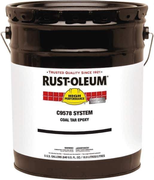 Rust-Oleum - 5 Gal Can Gloss Black Epoxy - 100 to 130 Sq Ft/Gal Coverage, 294 g/L VOC Content - All Tool & Supply