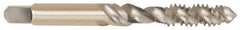 Cleveland - M6x1.00 3 Flute 2B Plug Spiral Flute Tap - High Speed Steel, Bright Finish, 2-1/2" OAL, Right Hand Flute, Right Hand Thread, D5, Series 1093 - All Tool & Supply