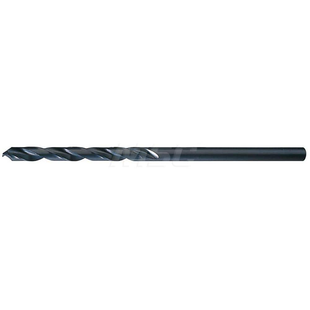 #25 1-7/8″ Flute Length 135° High Speed Steel Aircraft Extension Drill Oxide Finish, 0.1495″ Diam Straight-Cylindrical Shank, Split Point, Self-Centering, Series 906