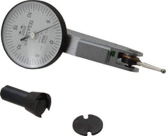 TESA Brown & Sharpe - 0.02 Inch Range, 0.0005 Inch Dial Graduation, Horizontal Dial Test Indicator - 1-1/2 Inch White Dial, 0-10-0 Dial Reading, Accurate to 0.0005 Inch - All Tool & Supply