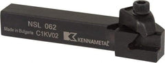 Kennametal - Internal/External Thread, Left Hand Cut, 3/8" Shank Width x 3/8" Shank Height Indexable Threading Toolholder - 2-1/2" OAL, N.2L Insert Compatibility, NS Toolholder, Series Top Notch - All Tool & Supply