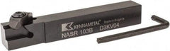 Kennametal - Internal/External Thread, Right Hand Cut, 5/8" Shank Width x 5/8" Shank Height Indexable Threading Toolholder - 4-1/2" OAL, N.3R Insert Compatibility, NAS Toolholder, Series Top Notch - All Tool & Supply