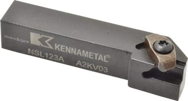 Kennametal - Internal/External Thread, Left Hand Cut, 3/4" Shank Width x 3/4" Shank Height Indexable Threading Toolholder - 4" OAL, N.3L Insert Compatibility, NS Toolholder, Series Top Notch - All Tool & Supply