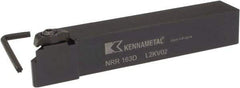 Kennametal - Internal/External Thread, Right Hand Cut, 1" Shank Width x 1" Shank Height Indexable Threading Toolholder - 6" OAL, NU 3125L Insert Compatibility, NR Toolholder, Series Top Notch - All Tool & Supply