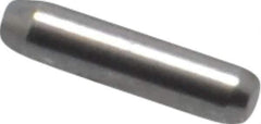 Made in USA - 1/16" Diam x 1/4" Pin Length 416 Stainless Steel Precision Dowel Pin - Passivated Finish, C 36-42 Hardness, 2 Beveled End - All Tool & Supply