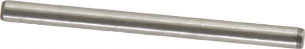 Made in USA - 3/32" Diam x 1-1/4" Pin Length 416 Stainless Steel Precision Dowel Pin - Passivated Finish, C 36-42 Hardness, 2 Beveled End - All Tool & Supply