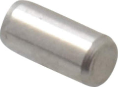 Made in USA - 3/32" Diam x 3/16" Pin Length 416 Stainless Steel Precision Dowel Pin - Passivated Finish, C 36-42 Hardness, 2 Beveled End - All Tool & Supply