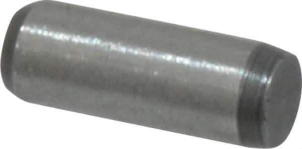 Made in USA - 3/32" Diam x 1/4" Pin Length 416 Stainless Steel Precision Dowel Pin - Passivated Finish, C 36-42 Hardness, 2 Beveled End - All Tool & Supply