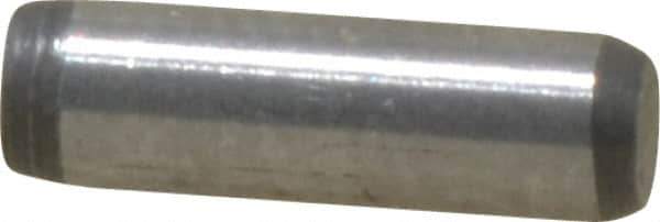 Made in USA - 3/32" Diam x 5/16" Pin Length 416 Stainless Steel Precision Dowel Pin - Passivated Finish, C 36-42 Hardness, 2 Beveled End - All Tool & Supply