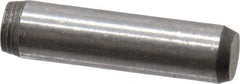 Made in USA - 3/32" Diam x 3/8" Pin Length 416 Stainless Steel Precision Dowel Pin - Passivated Finish, C 36-42 Hardness, 2 Beveled End - All Tool & Supply