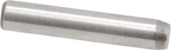 Made in USA - 3/32" Diam x 1/2" Pin Length 416 Stainless Steel Precision Dowel Pin - Passivated Finish, C 36-42 Hardness, 2 Beveled End - All Tool & Supply