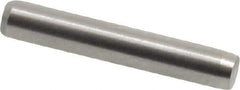 Made in USA - 3/32" Diam x 9/16" Pin Length 416 Stainless Steel Precision Dowel Pin - Passivated Finish, C 36-42 Hardness, 2 Beveled End - All Tool & Supply