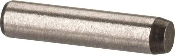 Made in USA - 1/8" Diam x 9/16" Pin Length 416 Stainless Steel Precision Dowel Pin - Passivated Finish, C 36-42 Hardness, 2 Beveled End - All Tool & Supply