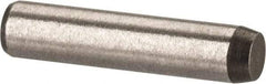 Made in USA - 1/8" Diam x 9/16" Pin Length 416 Stainless Steel Precision Dowel Pin - Passivated Finish, C 36-42 Hardness, 2 Beveled End - All Tool & Supply