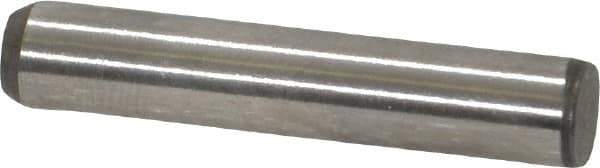 Made in USA - 3/16" Diam x 1" Pin Length 416 Stainless Steel Precision Dowel Pin - Passivated Finish, C 36-42 Hardness, 2 Beveled End - All Tool & Supply