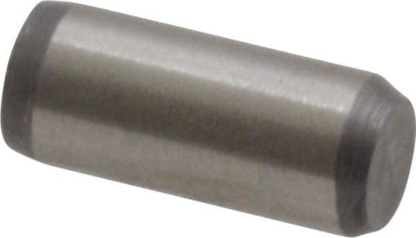 Made in USA - 3/16" Diam x 7/16" Pin Length 416 Stainless Steel Precision Dowel Pin - Passivated Finish, C 36-42 Hardness, 2 Beveled End - All Tool & Supply