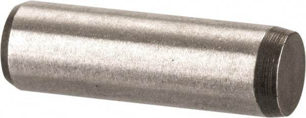 Made in USA - 3/16" Diam x 5/8" Pin Length 416 Stainless Steel Precision Dowel Pin - Passivated Finish, C 36-42 Hardness, 2 Beveled End - All Tool & Supply