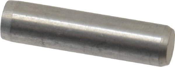 Made in USA - 1/4" Diam x 1" Pin Length 416 Stainless Steel Precision Dowel Pin - Passivated Finish, C 36-42 Hardness, 2 Beveled End - All Tool & Supply