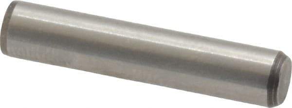 Made in USA - 1/4" Diam x 1-1/4" Pin Length 416 Stainless Steel Precision Dowel Pin - Passivated Finish, C 36-42 Hardness, 2 Beveled End - All Tool & Supply