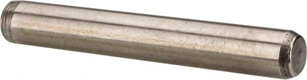 Made in USA - 1/4" Diam x 1-3/4" Pin Length 416 Stainless Steel Precision Dowel Pin - Passivated Finish, C 36-42 Hardness, 2 Beveled End - All Tool & Supply