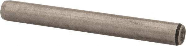 Made in USA - 1/4" Diam x 2-1/4" Pin Length 416 Stainless Steel Precision Dowel Pin - Passivated Finish, C 36-42 Hardness, 2 Beveled End - All Tool & Supply